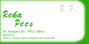 reka pecs business card
